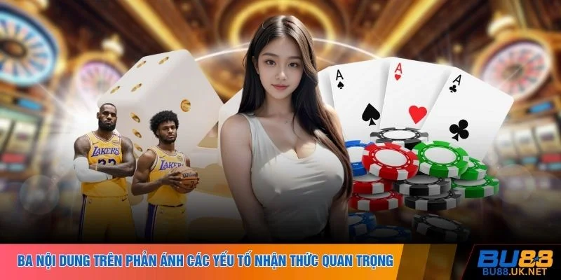 Ba nội dung trên phản ánh các yếu tố nhận thức quan trọng