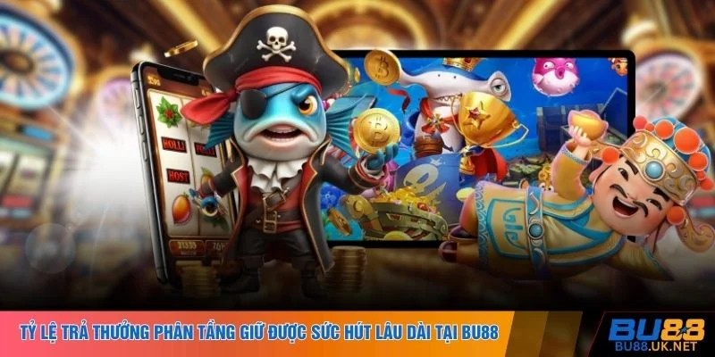 Tỷ lệ trả thưởng phân tầng giữ được sức hút lâu dài tại BU88